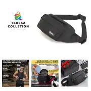 FreeRoam Faraday Belt Bag Fanny Pack Travel Sling with RF/EMF Shielding Li...