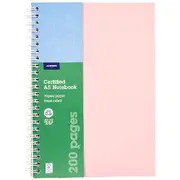 J.Burrows A5 Recycled PP Notebook 200 Page Pink