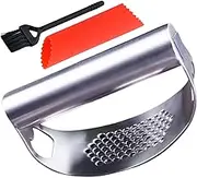 Garlic Press, Garlic Press Roller, Manual Roaster Equipment Ergonomic Heavy Duty Multifunctional Cooking Tool for Ginger Vegetable Grater
