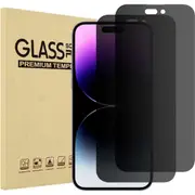 2 PCS For Apple iPhone 14 Pro Anti Spy Privacy Tempered Glass Screen Protector