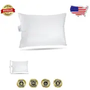 Machine Washable Toddler Pillow - 800 Goose Down, Cotton Cover for Ages 18-6
