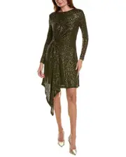 Taylor Sequin Mesh Embellished Mini Dress