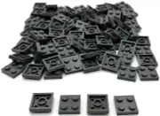 Lego 100 New Dark Bluish Gray Plates 2 x 2 Parts