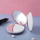 Mini Folding LED Light USB Chargeable Compact Pocket Two-Side Makeup Mirror