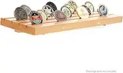 Solid Beech Challenge Coin Display Stand Low-Set Tabletop Holder Magnetic-Lock Tapered Legs Four-Slot Customisable Design Graduated Display Durable Beech Wood 400mm x 150mm