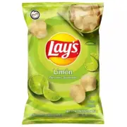 Lay's Limon Flavored Potato Chips 7.5 oz Bags (Pack of 1)