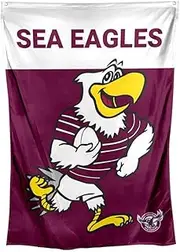 NRL Mascot Wall Flag - Manly Sea Eagles - Cape Flag - Approx 100cm x 70cm