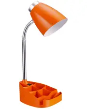 Lalia Home Gooseneck Organizer Desk Lamp With Ipad Tablet Stand Book Holder