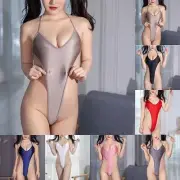 Leotard Womens Sleepwear Bikini Bodysuit Leotard Lingerie Nightclub Oil