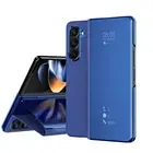 For Samsung Galaxy Z Fold6 5 4 3 Slim Mirror Surface Shockproof Case Stand Cover