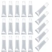 15 ml Empty Refillable Mini Clear Lip Gloss Balm Cosmetic Containers Makeup A...