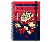 Melbourne Demons Hard Cover Mascot Notebook