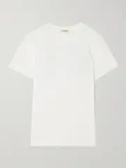 [Nili Lotan] Nili Lotan - Mariela Cotton-jersey T-shirt - White - x small x small White
