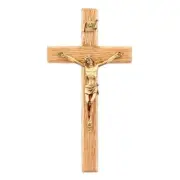 Oak Crucifix Size 6.25 in H 3 in Corpus Elegant Catholic Religious Gift