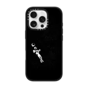 iPhone 16 Pro Impact Case MagSafe Compatible Astronaut Skeleton Gravity Black and White