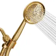 Luxury Spa: ImperialShine Gold Hand Held Shower Head, 5 inch 6 Spray Settings...