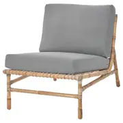 TVARÖ seat sec for modular sofa, outdoor, brown/Frösön/Duvholmen dark grey