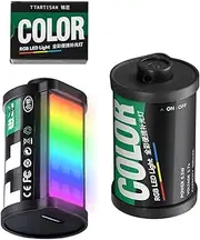 TTARTISAN RGB Mini LED Light, Full Color RGB LED Video Light 3000K/4500K/6000K CRI95+ for Photography, Only 20g,Magnetic Mount, Retro Style, Lanyard Hole