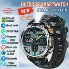 5ATM Waterproof Smart Watch Men 600mAh Outdoor SmartWatch GPS Compass Heart Rate