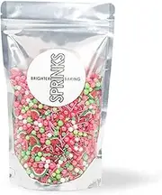 Sprinks Watermelon Sugar High Sprinkles 500g | Vibrant Sugar Topping for Cakes | Cupcakes | Cookies | Ice Cream | Desserts | Easy Access Zip Lock Bag