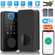 2025 Smart Door Knob Biometric Fingerprint Key Wifi APP Digital Keypad Door Lock