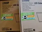 4-Feit Electric 1' x 1' 800 Lumen Dimmable White LED Edge-Lit Flat Panel - Flush