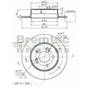 Bremtec Euro-Line GeoZinc Coated Brake Rotor - BDR8550EL