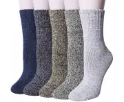 3x Womens Pairs Thick Wool Blend Work Socks Heavy Duty Outdoor Warm (EU37-EU41)