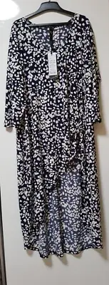 Taking Shape (TS) Luna Pebble Top w/3/4 Sleeve & Asymmetrical Hemline - Size S