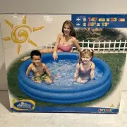 INTEX Crystal Blue Kids Outdoor Inflatable 58" Swimming Pool | 58426EP~NEW