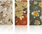 Pocket Notebook 3-Pack, 3.5" x 6.7" Kraft Paper Mini Notebooks, 24 Pages, Ideal for Men, Women, Travelers & Writers, Compact & Portable Memo Notebooks