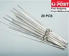 New 20PCS Metal BBQ Flat Skewers Stainless Steel Barbecue Grill Kebab AU Stock
