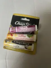 3 Chapstick Aloha Coconut Mango Sunrise Juicy Grape Lip Balm Lot