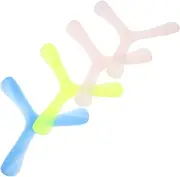 ibasenice Imaginative 4pcs Luminous Boomerangs Safe Lightweight Outdoor Toys for Kids