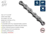 KMC E11 EPT 11 Speed E-Bike Chain — 122 Links / Dark Silver — AUS STOCK — Bike