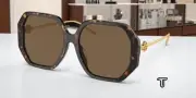 TORY BURCH TY7204D 196473 Tortoise Dark Brown 57 mm Women's Sunglasses