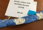Standard Table top ironing board cover - blue clouds