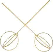 SHINEOFI 2Pcs Convenient Mixer Sturdy Steel Paint Mixers for Easy Drilling for DIY Projects Crafting and Fluid Mixing for Cement Putty and Coatings