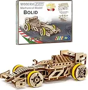 Wooden.City Bolid - DIY 3D Wooden Model Kits For Adults To Build Cars - 3D Wooden Puzzles for Adults Brain Teaser - Construction Adult Toys For Men Women 14+ Teens - 108-Part 1/32 Scale Wooden Car Kit