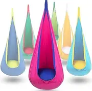 Pod Swing, Swing Chair, Hammock, Hanging Chair, Sensory Swing, Therapy Swing, Indoor Therapy Swing Great for Autism, ADHD, Sensory Processing Disorder(Pink)