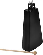 JOINPAYA Metal Cowbell Hand Bell for Beginners Small Drum Clamp Cowbell Hand Percussion for Sporting Events