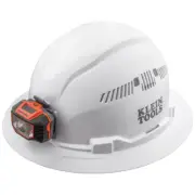 Klein Tools 60407R Hard Hat, Vented, Cap Style with Rechargeable Headlamp