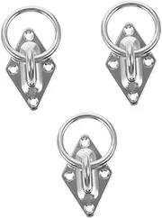 GANAZONO 3pcs Truck Trailer Pull Tab Door Fastener Tie Downs Siding Cotter Nest Swing Cable Ceiling Hook Chains Hanging Axle Cam Seat Deck Key Clip Latch Straps Mount Stainless Steel Silver
