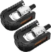 UPKOCH 1Pair Foldable Aluminum Alloy Bike Pedals Flat Design for Mountain Road Bicycles Lightweight Durable Replacement Pedals for Electric Bikes Quick Installation