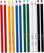 12Pcs Peel Off Crayon Pencils Wax Markers for Vinyl and Art Projects Easy to Use Hand Tear Wax Material for Tailors