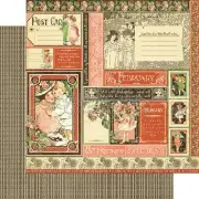 Graphic 45 Children's Hour Collection Valentine Love 12 x 12 February Cardstock