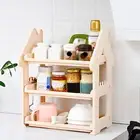 Spice Holder Shelf Multifunctional Space-saving 3 Layers with Hook Spice Rack 4