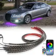 6Pcs RGB Dreamcolor Underglow LED Turn Signal Strip Light For Audi A3 A4 A5 A6