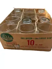 12 NOS Coca-Cola Vintage 10 Oz Soda Fountain Glasses Made By Libbey In Box