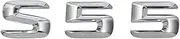 SCPCKZETZN for W220 220SE W111 W116 W126 W140 W220 W221 W222 S55 AMG Chrome Number Letters Rear Trunk Emblem Badge Sticker